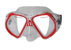 CALTER JUNIOR 4250P, červená Potápěčská maska