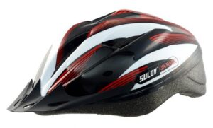 Sulov Jr-race-b černo-bílá dětská cyklo helma