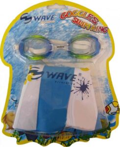 Wave Sada dětské plavecké brýle + nafukovací kruh Wave