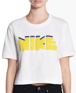 Dámské tričko Nike Sportswear Archive Bílá / Žlutá