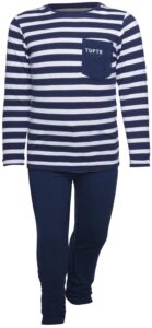 Dětské pyžamo Tufte Maritime Blue Stripes Tmavě modrá / Bílá