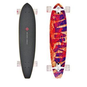 Longboard STREET SURFING-CUT KICKTAIL 36 Streaming 100kg 8+ 91cm barevná
