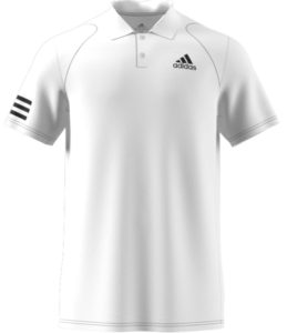 Polo tričko adidas Club 3-Stripe Tennis Bílá / Černá