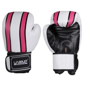 LiveUp Boxing gloves zápasové boxovací rukavice bílá-červená