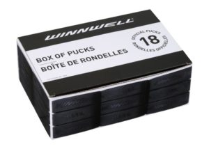 Winnwell Hokejový puk černý oficiální (18ks) BOX