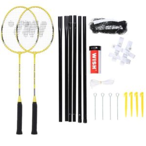 WISH Sada raket na badminton Alumtec 4466, žlutá
