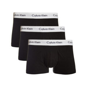 CALVIN KLEIN-CK LOW RISE TRUNKS-3 pack Black Černá L