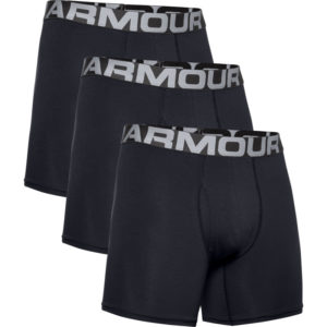 UNDER ARMOUR-UA Charged Cotton 6in 3 Pack-BLK Černá S