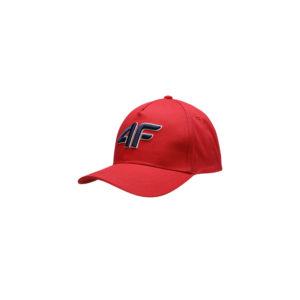 4F-BASEBALL CAP M107-62S-RED Červená 45/54cm