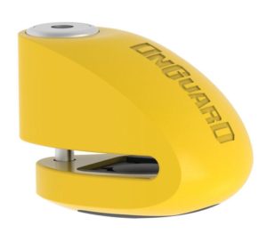 Onguard zámek diskový s alarmem pin 6 mm žlutý