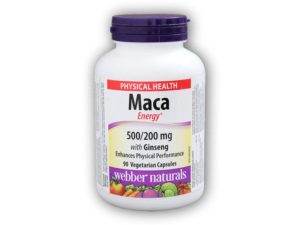 Webber Naturals Maca with Ginseng 500/200 mg 90 kapslí