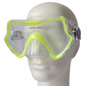 Acra BROTHER Brýle potápěčské silikonové univerzální – žluté