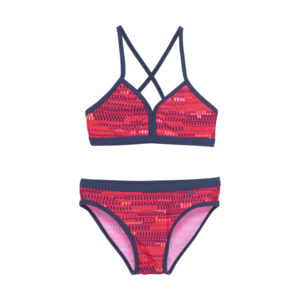 COLOR KIDS-Bikini – AOP, diva pink Růžová 164