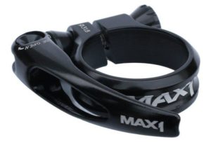 Max1 sedlová objímka Race 31,8 mm rychloupínací černá (VÝPRODEJ)