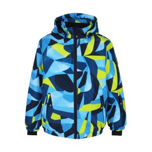 COLOR KIDS-Ski jacket AOP, AF 10.000, blue I Modrá 140