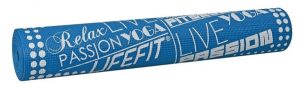 Lifefit Gymnastická podložka SLIMFIT, 173x61x0.4cm, modrá