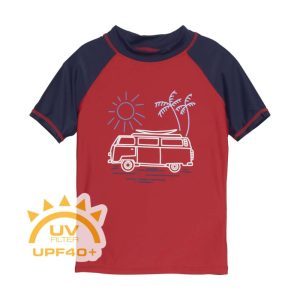 COLOR KIDS-T-shirt W. Print-4552-Goji Berry Červená 116