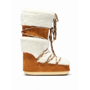 MOON BOOT-Icon Shearling whisky off white barevná 39/41