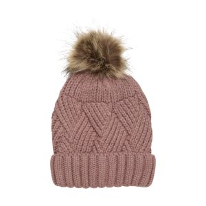 COLOR KIDS-Hat-W.Detachable Fake Fur-741223.4330-burlwood Růžová 52cm