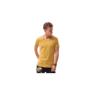 OMBRE-T-shirt SS-S1369-V8-MUSTARD Žlutá L