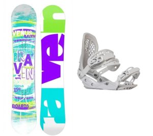 Raven Venus dámský snowboard + Gravity G2 Lady white vázání