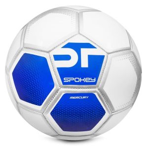 Spokey MERCURY Fotbalový míč, vel. 5, bílo-modrý