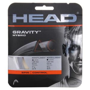 Head Gravity hybridní tenisový výplet 12 m stříbrná-bílá