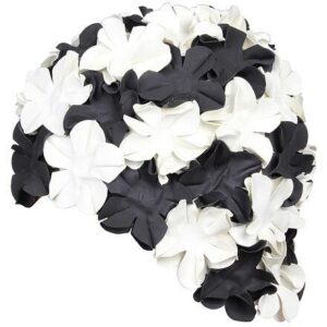 Aqua-Speed Bloom koupací čepice černá-bílá