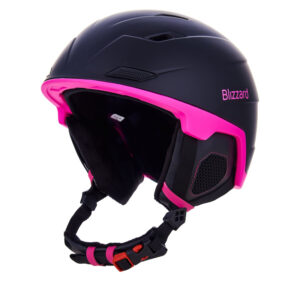 BLIZZARD-Viva Double ski helmet, black matt/magenta Černá 56/59 cm 23/24