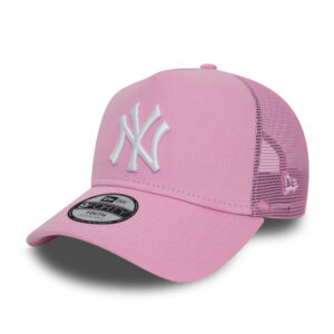 NEW ERA-940K Af trucker MLB Chyt league essential NEYYAN pink Růžová 53