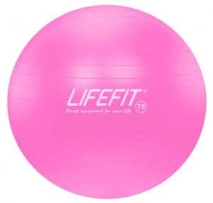 Lifefit Gymnastický míč Anti-burst 75 cm růžový