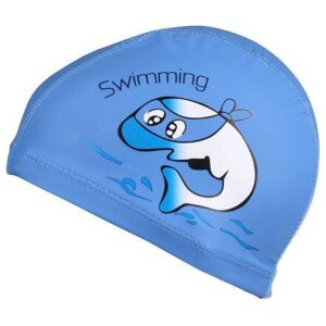 Merco Dolphin dětská plavecká čepice modrá