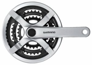 Shimano kliky Tourney FC-TX501-S 170mm 42-34-24 zubů, stříbrné s krytem, v krabičce