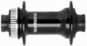 Shimano náboj disc HB-MT410 32děr Center lock 15mm e-thru-axle 100mm přední černý v krabičce