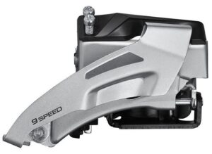 Shimano přesmykač Altus FD-M2020 2×9 speed 34,9mm (s adaptérem na 31,8 a 28,6 mm ) Down Swing