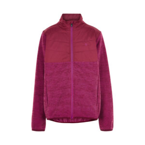 COLOR KIDS-Fleece jacket w/Solid Effect -Beet Red Růžová 116
