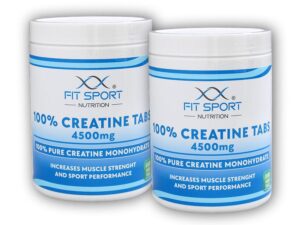 FitSport Nutrition 2x 100% Creatine Tabs 4500mg 240 vege tabs
